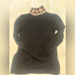 Emilio Pucci black turtleneck sweater size USA 8 - Runs small